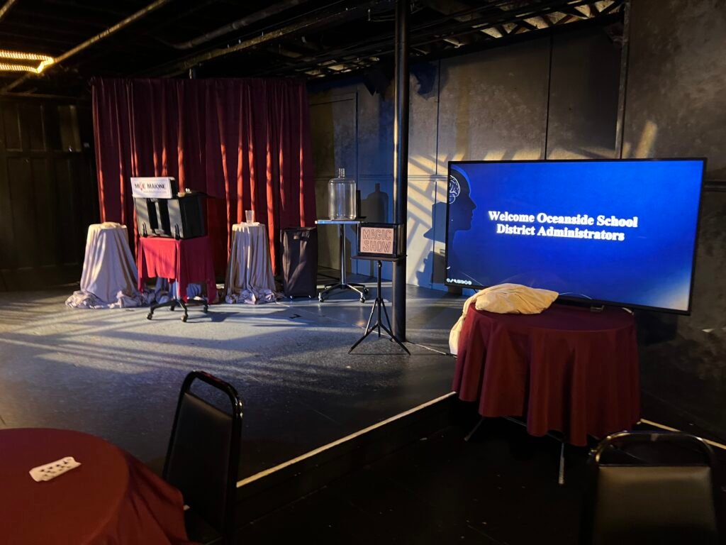 photo of Oceanside prestation setup